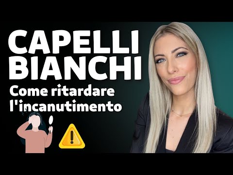 Capelli bianchi a 30 anni uomo
