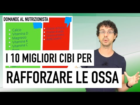 Cibi che contengono calcio per ossa