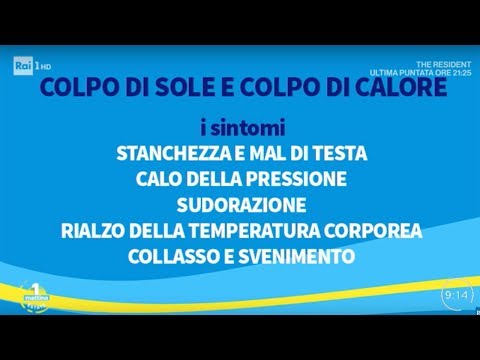 Colpo di calore e diarrea