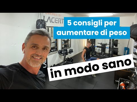 Come prendere peso e massa muscolare