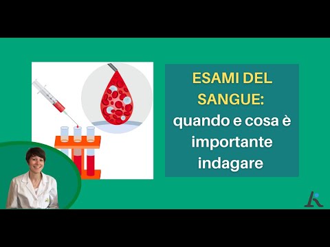 Cosa si vede negli esami del sangue