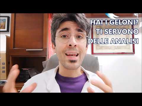 Geloni sulle dita delle mani